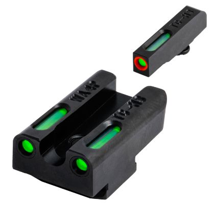 Picture of Truglo Tg13wa4pc Tfx Pro Black | Green Tritium & Fiber Optic Orange Outline Front Sight Green Tritium & Fiber Optic Rear Sight 