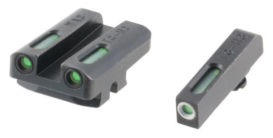 Picture of Truglo Tg13wa3a Tfx Black | Green Tritium & Fiber Optic White Outline Front Sight Green Tritium & Fiber Optic Rear Sight 