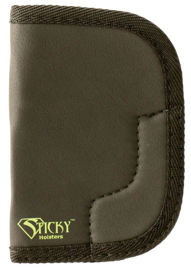 Picture of Sticky Holsters Md6 Md-6 Black/Green Latex Free Rubber Fits Ruger Sp101 Ambidextrous 