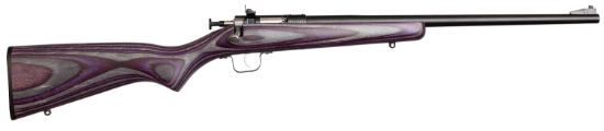 Picture of Crickett Ksa2228 Youth 22 Lr 1Rd 16.12" Stainless Steel Barrel, Fixed Front/Adjustable Rear Peep Sights, Purple Laminate Stock W/11.5" Lop, Rebounding Firing Pin Safety 