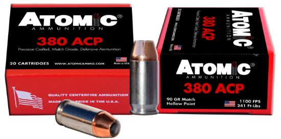 Picture of Atomic Ammunition 00453 Pistol Precision Craft 380 Acp 90 Gr Hollow Point 20 Per Box/ 10 Case 