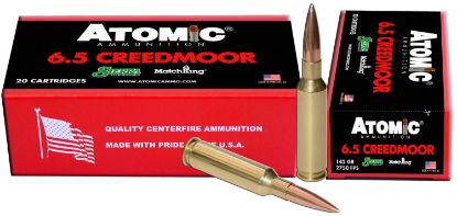Picture of Atomic Ammunition 00404 Rifle Match 6.5 Creedmoor 142 Gr Hollow Point Match 20 Per Box/ 10 Case 