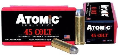 Picture of Atomic Ammunition 00434 Cowboy Action Precision Craft 45 Colt 200 Gr Lead Round Nose Flat Point 50 Per Box/ 10 Case 