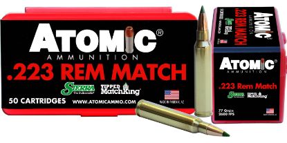 Picture of Atomic Ammunition 00452 Rifle Match 223 Rem 77 Gr Tipped Matchking 50 Per Box/ 10 Case 
