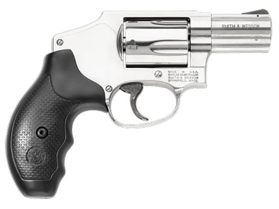 Picture of Smith & Wesson 163690 Model 640 357 Mag Or 38 S&W Spl +P 5 Shot 2.12" Stainless Steel Barrel/Cylinder, Satin Stainless Steel J-Frame, Snag-Free Enclosed Hammer, Internal Lock 