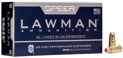 Picture of Speer 54232 Lawman Training Clean-Fire 357 Sig 125 Gr Total Metal Jacket Flat Nose 50 Per Box/ 20 Case 