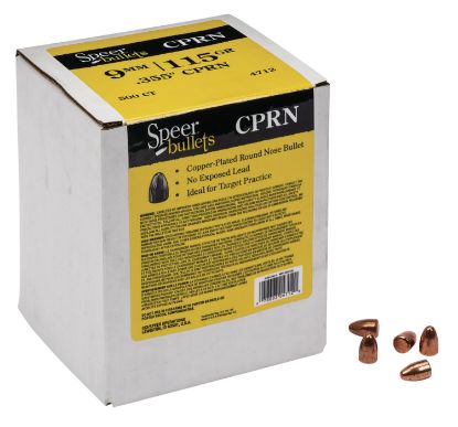 Picture of Speer 4712 Handgun 9Mm .355 115 Gr Round Nose 500 Per Box/ 3 Case 