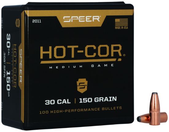 Picture of Speer 2011 Hot-Cor 30 Cal .308 150 Gr Soft Point Flat Nose 100 Per Box/ 5 Case 