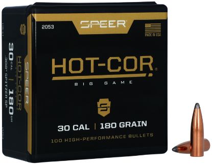 Picture of Speer 2053 Hot-Cor 30 Cal .308 180 Gr Spitzer Soft Point 100 Per Box/ 5 Case 