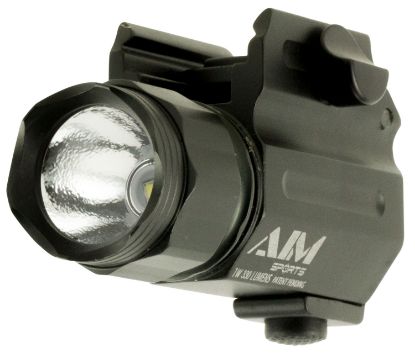 Picture of Aim Sports Fq330c Compact Flashlight Black Anodized 330 Lumens White/Red/Green/Blue Cree Led 