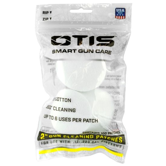 Picture of Otis Technology Pack Of 100 Small Caliber 2" Cleaning Patches