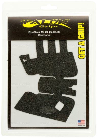 Picture of Talon Grips 104G Adhesive Grip Compatible W/Glock Gen1-3 19/23/25/32/38, Black Textured Granulate 