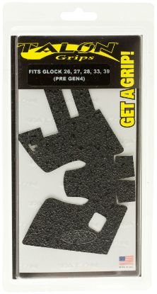 Picture of Talon Grips 105R Adhesive Grip Compatible W/Glock 26/27/28/33/39 Gen3, Black Textured Rubber 