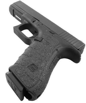 Picture of Talon Grips 113R Adhesive Grip Compatible W/ Glock 17/22/24/31/34/35/37 Gen4 W/No Backstrap, Black Textured Rubber 