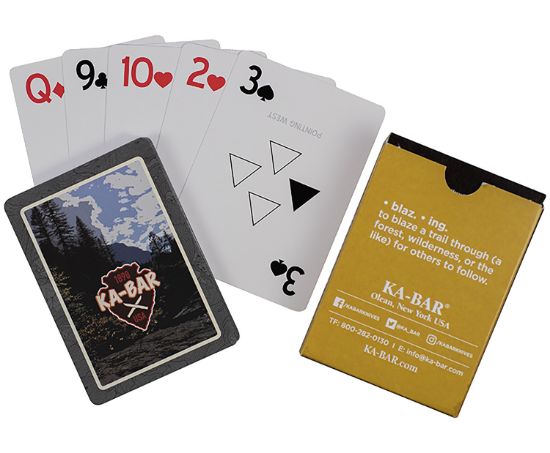 Picture of Ka-Bar 9914 Ka-Bar Playing Cards Multi-Color 3.50" Doubles As Trail Markers 