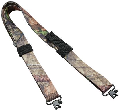 Picture of Butler Creek 180092 Quick Carry Rifle Sling Mossy Oak Break-Up Nylon Webbing 27"- 36" Oal 1.25" Wide Adjustable Design Features Uncle Mike's Locking Swivels 