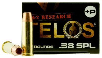 Picture of G2 Research G00618 Telos 38 Special +P 105 Gr Fracturing Copper Hollow Point 20 Per Box/ 25 Case 