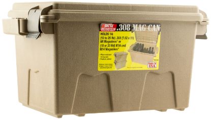 Picture of Mtm Case-Gard Tmc308 Tactical Mag Can Flat Dark Earth Polymer 308 Win 7.62X51mm Nato Fits Ar-Platform 