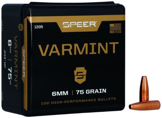 Picture of Speer 1205 Varmint 6Mm .243 75 Gr Jacket Hollow Point 100 Per Box/ 5 Case 