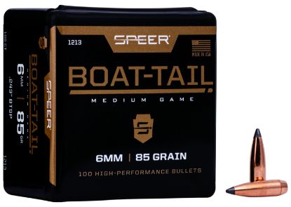 Picture of Speer 1213 Boat-Tail 6Mm .243 85 Gr Jacketed Soft Point Boat Tail 100 Per Box/ 5 Case 