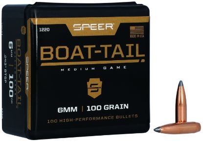 Picture of Speer 1220 Boat-Tail 6Mm .243 100 Gr Jacketed Soft Point Boat Tail 100 Per Box/ 5 Case 