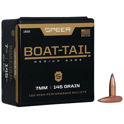 Picture of Speer 1628 Boat-Tail 7Mm .284 145 Gr Jacketed Soft Point Boat Tail 100 Per Box/ 5 Case 