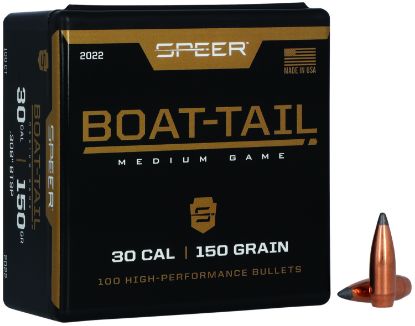 Picture of Speer 2022 Boat-Tail 30 Cal .308 150 Gr Jacketed Soft Point Boat Tail 100 Per Box/ 5 Case 