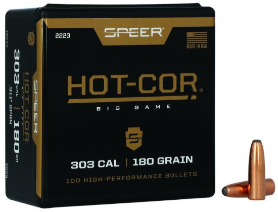 Picture of Speer 2223 Hot-Cor 303 Cal .311 180 Gr Soft Point Round Nose 100 Per Box/ 5 Case 