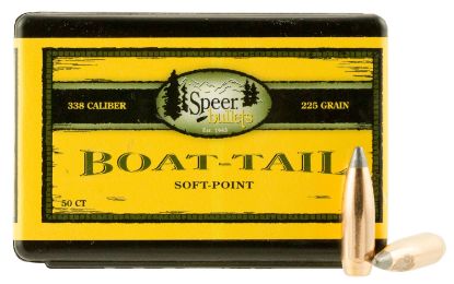 Picture of Speer Bullets 2406 Boat-Tail .338 225 Gr Spitzer Boat Tail Soft Point 50 
