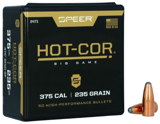 Picture of Speer 2471 Hot-Cor 375 Cal .375 235 Gr Semi Spitzer Soft Point 50 Per Box/ 5 Case 