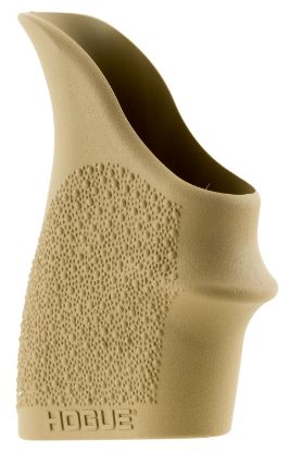 Picture of Hogue 18203 Handall Beavertail Grip Sleeve Textured Flat Dark Earth Rubber For Glock 42, 43 