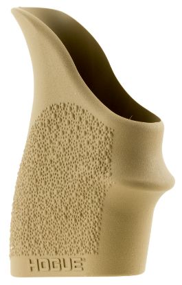 Picture of Hogue 18403 Handall Beavertail Grip Sleeve Textured Flat Dark Earth Rubber For Glock 26, S&W M&P Shield, Ruger Lc9 