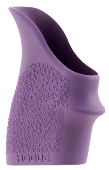 Picture of Hogue 18206 Handall Beavertail Grip Sleeve Textured Purple Rubber For Glock 42, 43 