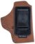 Picture of Bianchi 10382 6C Iwb Size 02 Tan Leather Belt Clip Fits 3" Barrels/Ruger/Colt/Charter Arms Right Hand 