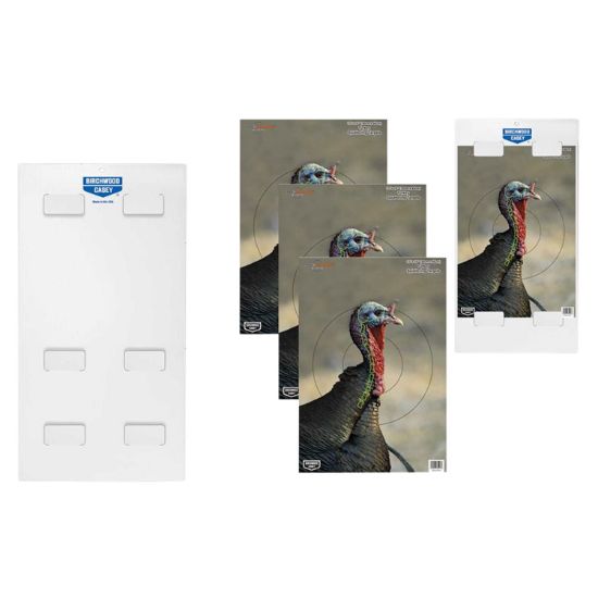 Picture of Birchwood Casey 35423 Pregame Tablock Kit Turkey Tagboard For Use With Shotgun, Multi-Color Includes Stand 3 Per Pkg 