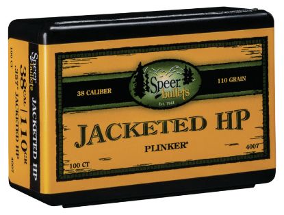 Picture of Speer 4007 Handgun 38 Cal .357 110 Gr Jacket Hollow Point 100 Per Box/ 5 Case 