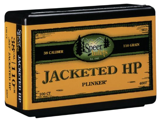 Picture of Speer 4007 Handgun 38 Cal .357 110 Gr Jacket Hollow Point 100 Per Box/ 5 Case 