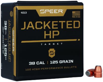 Picture of Speer 4013 Handgun 38 Cal .357 125 Gr Jacket Hollow Point 100 Per Box/ 5 Case 