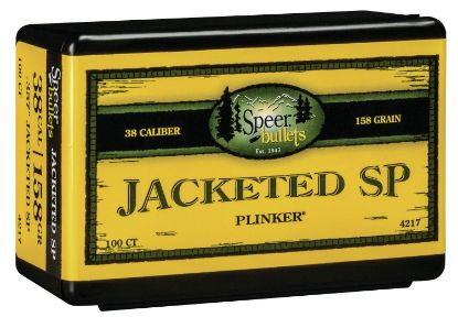 Picture of Speer 4217 Handgun 38 Cal .357 158 Gr Jacketed Soft Point 100 Per Box/ 5 Case 