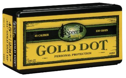 Picture of Speer 4483 Gold Dot Personal Protection 45 Cal .451 230 Gr Hollow Point 100 Per Box/ 5 Case 