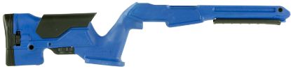 Picture of Archangel Aap1022bb Precision Stock Bullseye Blue Synthetic Fixed With Adjustable Cheek Riser For Ruger 10/22 Ambidextrous Hand 