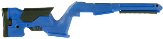 Picture of Archangel Aap1022bb Precision Stock Bullseye Blue Synthetic Fixed With Adjustable Cheek Riser For Ruger 10/22 Ambidextrous Hand 