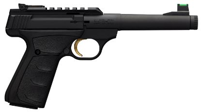 Picture of Browning 051534490 Buck Mark Plus Camper Sr 22 Lr 10+1 6" Steel Threaded Barrel, Matte Black Optic Ready/Serrated Steel Slide & Aluminum Frame, Black Ultragrip Fx Grips 