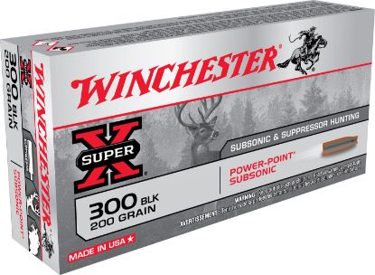 Picture of Winchester Ammo X300blkx Super X 300 Blackout 200 Gr Power Point Subsonic 20 Per Box/ 10 Case 