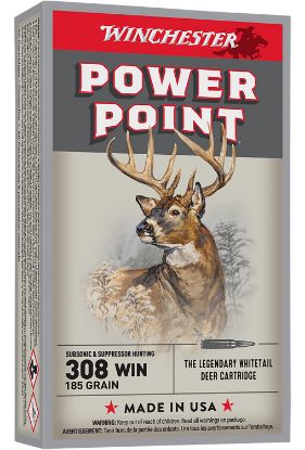 Picture of Winchester Ammo X308subx Power-Point 308 Win 185 Gr Power Point Subsonic 20 Per Box/ 10 Case 