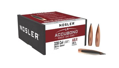 Picture of Nosler 58454 Accubond Long Range 338 Cal .338 265 Gr Spitzer Point Boat Tail/ 100 Per Box 