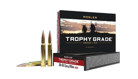 Picture of Nosler 60102 Trophy Grade Long-Range 30-06 Springfield 168 Gr Nosler Spitzer Accubond Long Range 20 Per Box/ 10 Case 