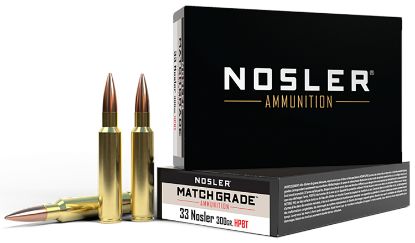 Picture of Nosler 60031 Match Grade 33 Nosler 300 Gr Custom Competition Hollow Point Boat Tail 20 Per Box/ 10 Case 