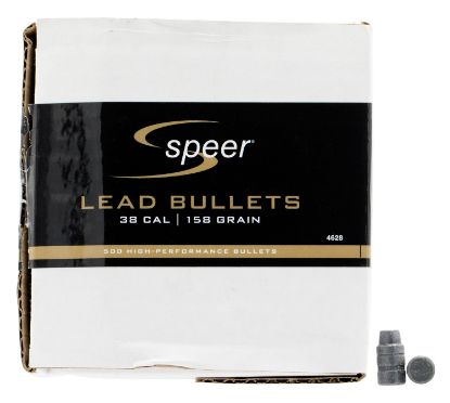 Picture of Speer 4628 Handgun 38 Cal .358 158 Gr Lead Semi Wad Cutter Hollow Point 500 Per Box/ 1 Case 