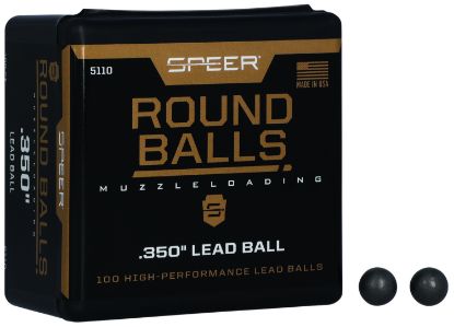 Picture of Speer 5110 Lead Balls 36 Cal Lead Ball .350 Dia 64 Gr 100 Per Box/ 5 Case 